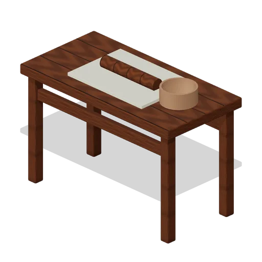 Clay Working Table (Primitive Crafting Workshop)