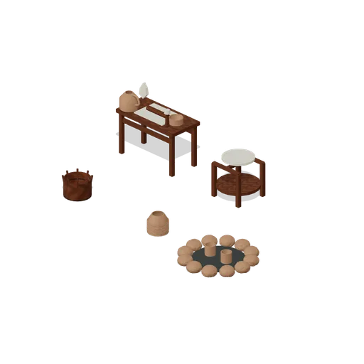 Clay and Stone Workshop (Primitive Crafting Workshop)