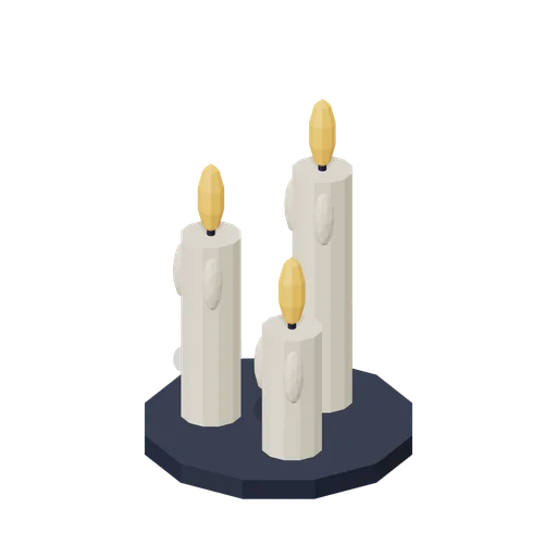 Dripping candle trio (Moonlit Mischief: Halloween)