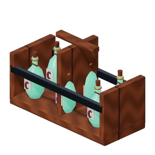Six-slot potion carry rack (Hollowwick Halloween)