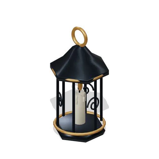 Hexagonal filigree lantern (Hollowwick Halloween)