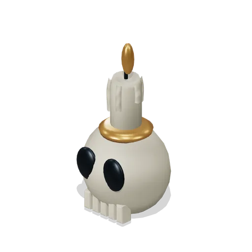 Skull-shaped votive (Hollowwick Halloween)