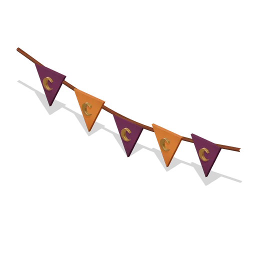 Halloween pennant garland (Hollowwick Halloween)