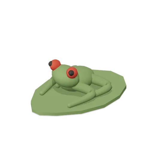 red eyed tree frog on leaf (Rainforest and Jungle Fauna)