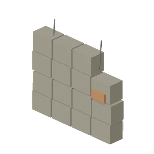 Reclamation Yard: Broken masonry wall