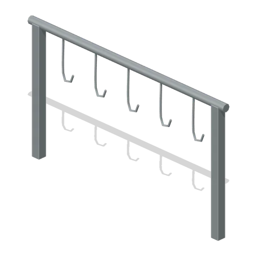 Meat Hook Rail (Survival Food and Preservation)