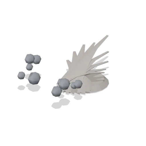 Sand kick fan (VFX Mesh Library)