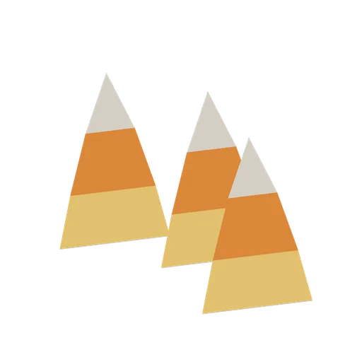 Candy corn trio (Moonlit Mischief: Halloween)
