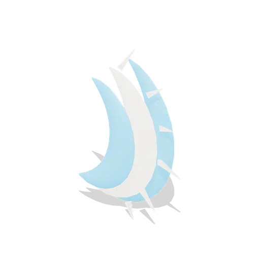 Triple slash fan (VFX Mesh Library)