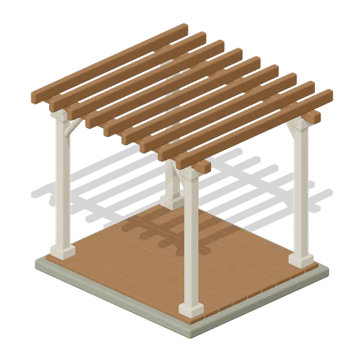 Crafted garden pergola (Almanac Gardens)