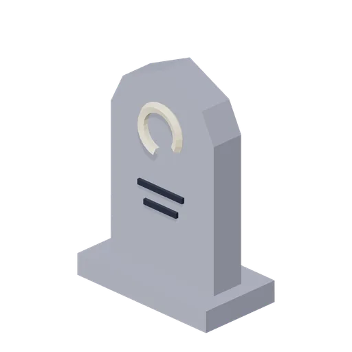 Moon-carved gravestone (Moonlit Mischief: Halloween)