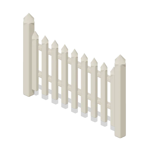 Picket fence panel (Almanac Gardens)