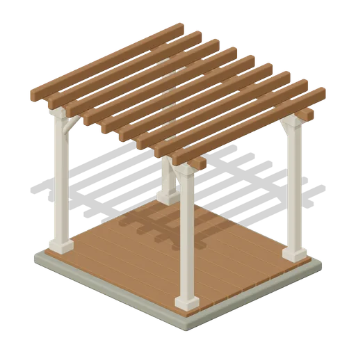 Crafted garden pergola (Almanac Gardens)