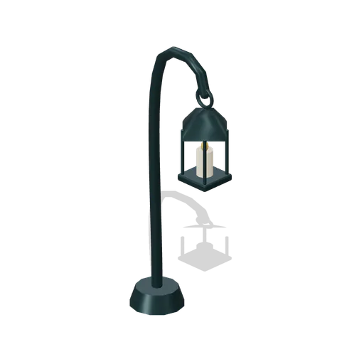 Crooked lantern post (Almanac Gardens)