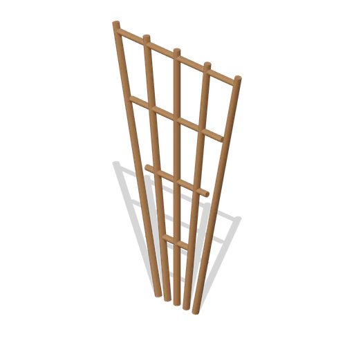Fan-shaped climbing trellis (Almanac Gardens)