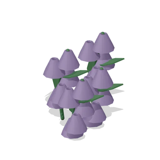 Nodding bluebell clump (Almanac Gardens)