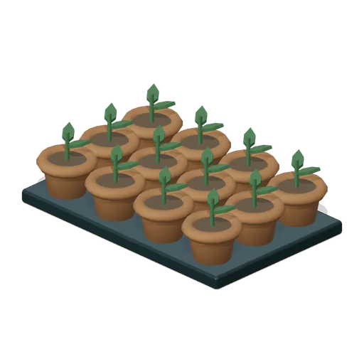 Twelve-cell seedling tray (Almanac Gardens)
