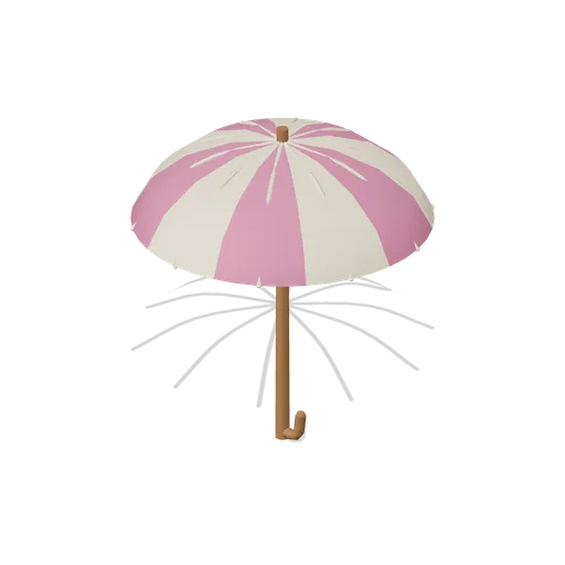 Blush rain umbrella (Almanac Gardens)