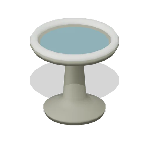 Frozen birdbath (Almanac Gardens)