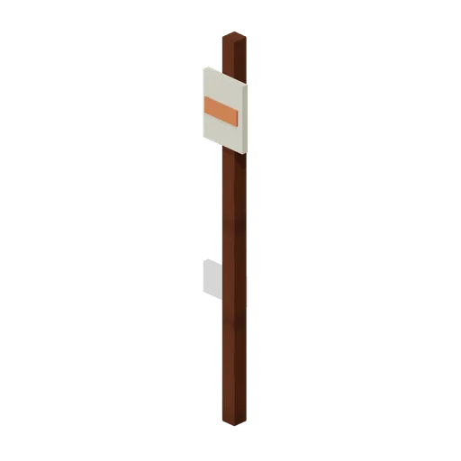 Reflective Route Stake (Extraction Routes and Objectives)