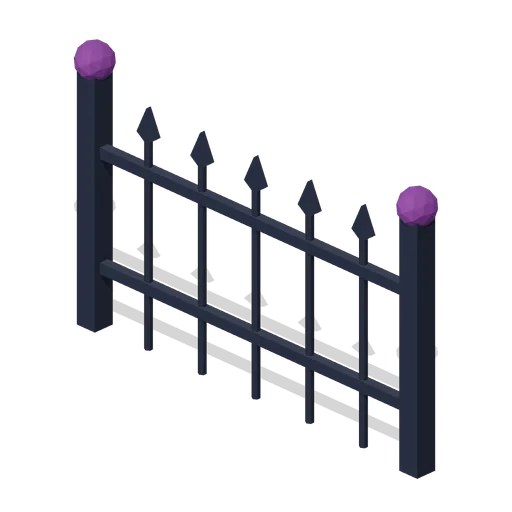 Gothic fence panel (Moonlit Mischief: Halloween)