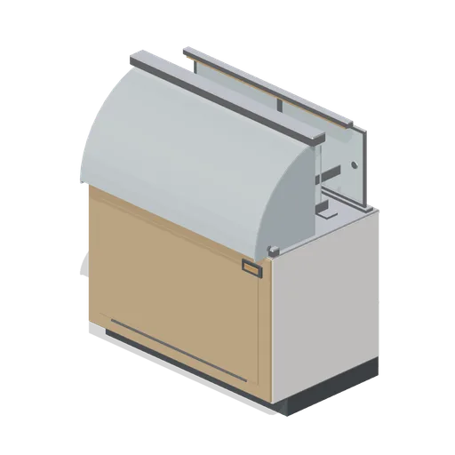 Refrigerated curved pastry case (Cafe, Bakery and Coffee Bar)
