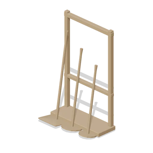 Baker peel set on rack (Cafe, Bakery and Coffee Bar)