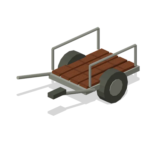 Reclamation Yard: Two-wheel salvage handcart