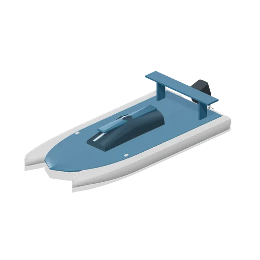 Three-point racing hydroplane (Powerboat Racing and Launch Ramp)