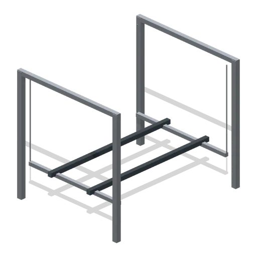 Four-post boat lift frame (Powerboat Racing and Launch Ramp)