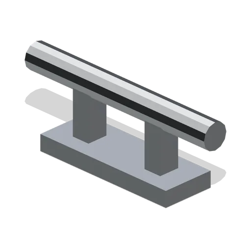 Twin-horn dock cleat (Powerboat Racing and Launch Ramp)