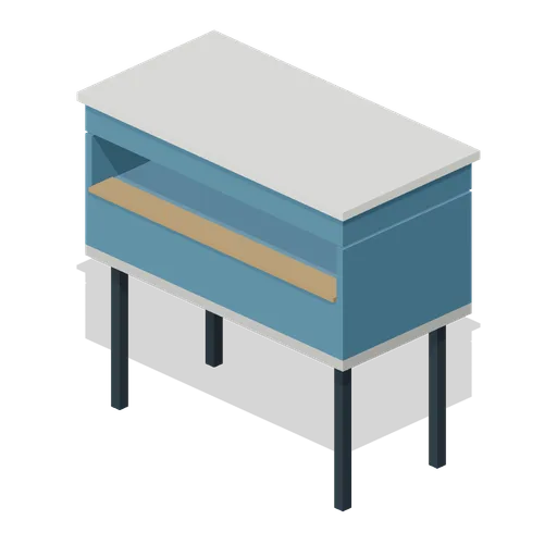 Elevated press box cabin (American Football Stadium Kit)