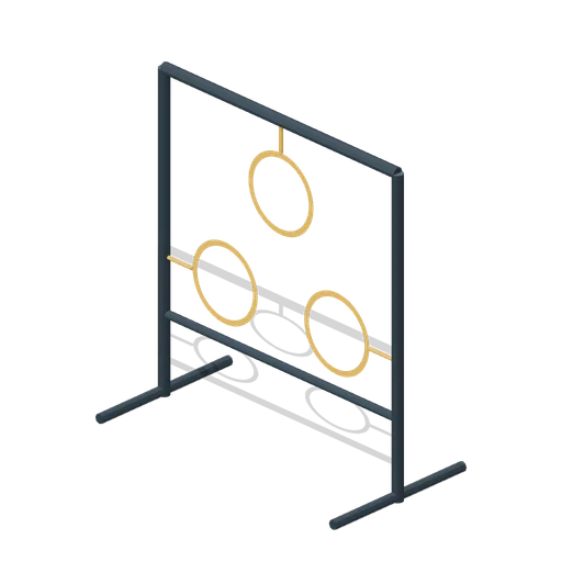 Three aperture quarterback target (American Football Stadium Kit)