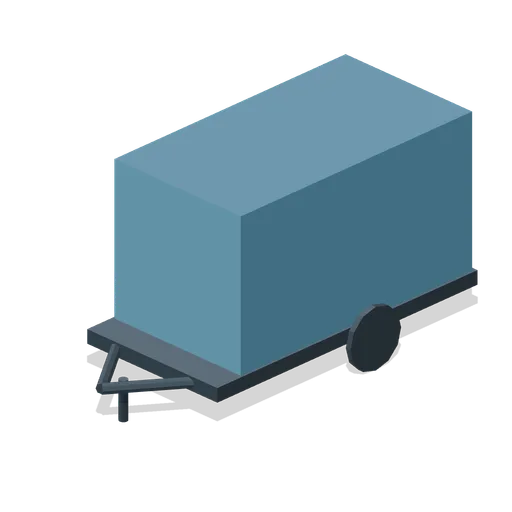 Towed football equipment trailer (American Football Stadium Kit)
