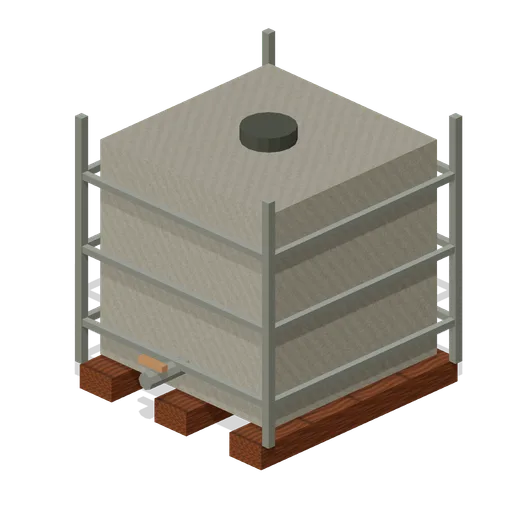 Reclamation Yard: Caged water cistern