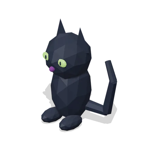 Moon-eyed black cat (Moonlit Mischief: Halloween)