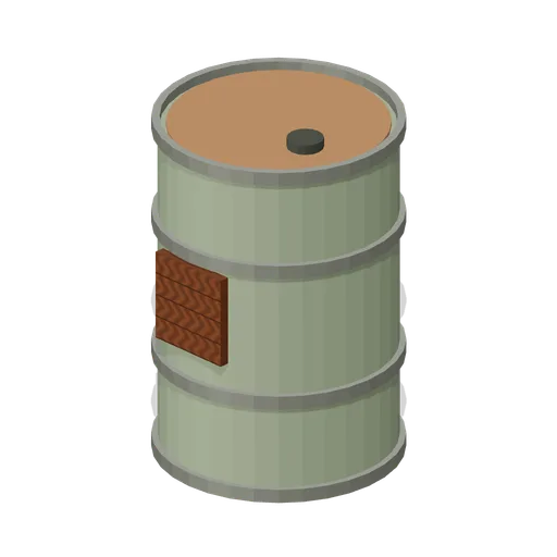 Reclamation Yard: Ribbed salvage drum