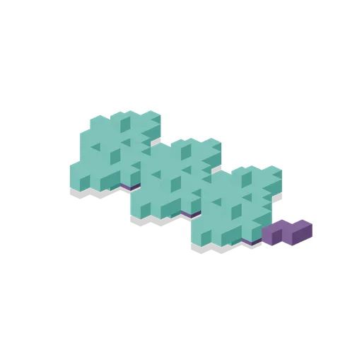 Linked ground runner (Alien Planet Plants and Terrain)