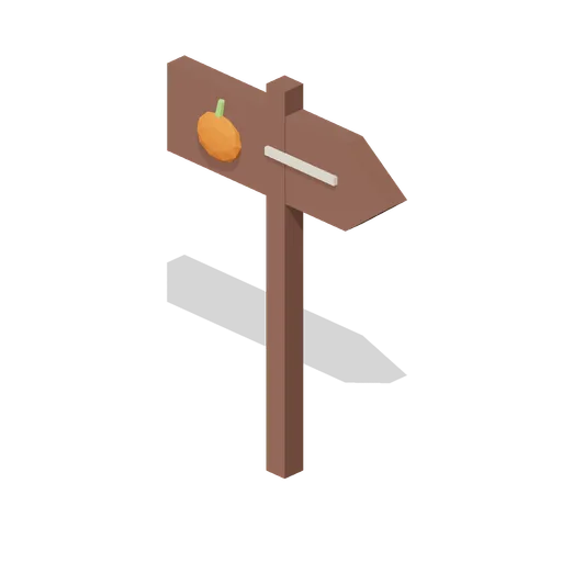 Pumpkin trail sign (Moonlit Mischief: Halloween)