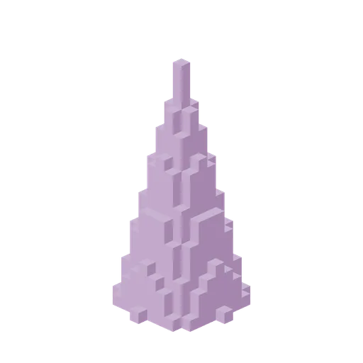 Stepped crystal spire (Alien Planet Plants and Terrain)