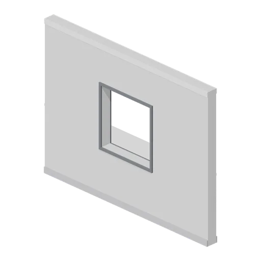 Greybox wall with window opening (Modular Greybox Architecture Kit)