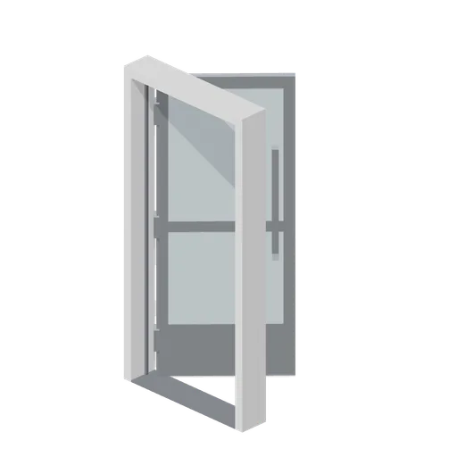 Greybox glazed door (Modular Greybox Architecture Kit)