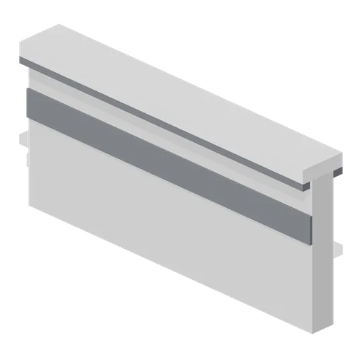 Greybox parapet 2 m (Modular Greybox Architecture Kit)