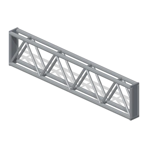 Greybox lattice truss segment 4 m (Modular Greybox Architecture Kit)