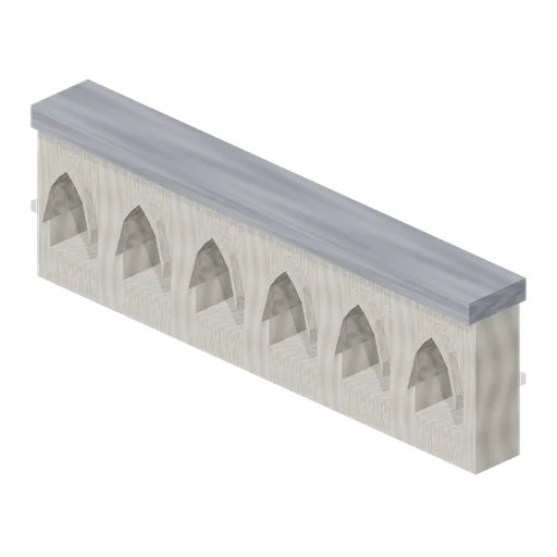 Gothic Parapet (Vampire Crypt and Gothic Cathedral)