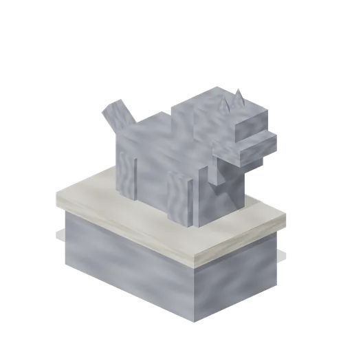 Wolf Statue (Vampire Crypt and Gothic Cathedral)