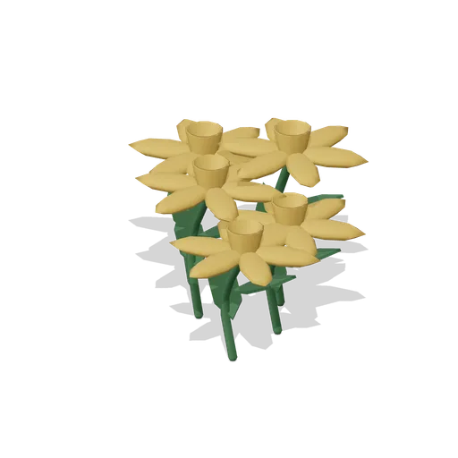 Trumpet daffodil cluster (Almanac Gardens)