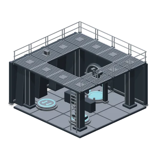 Two-level gothic industrial arena (Arena Shooter Map Kit)