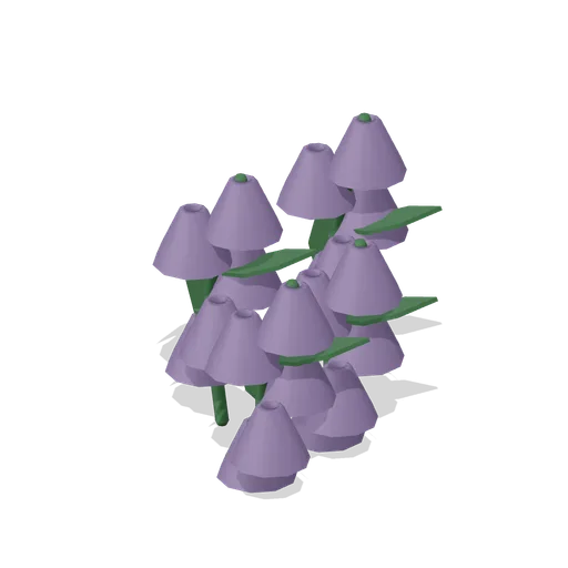 Nodding bluebell clump (Almanac Gardens)