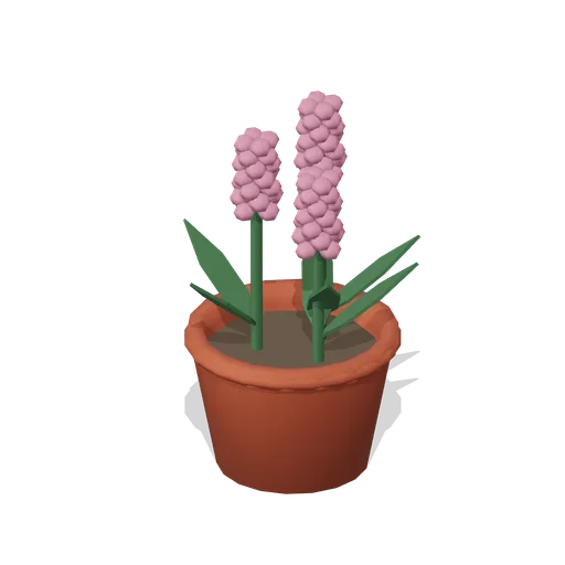 Hyacinth in a fluted pot (Almanac Gardens)